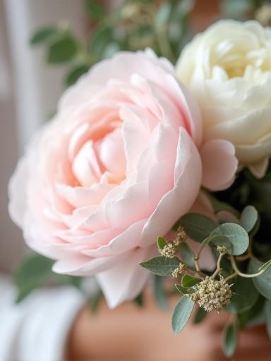 Elegant bridal bouquet close-up
